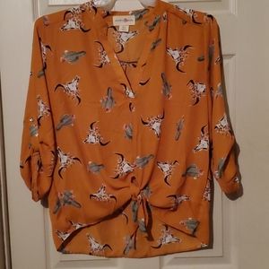 Skull/Cactus Tunic Top